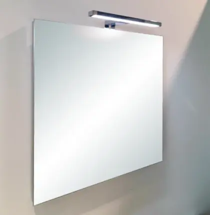 Universal spiegelpaneel 900 x 600 mm - aluminium kader - zonder verlichting met schakelaar M.P53.A.600X900.7