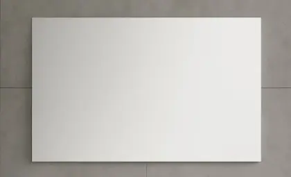 Universal spiegelpaneel 1000 x 600 mm - aluminium kader - zonder verlichting - met schakelaar M.P53.A.600x1000.7