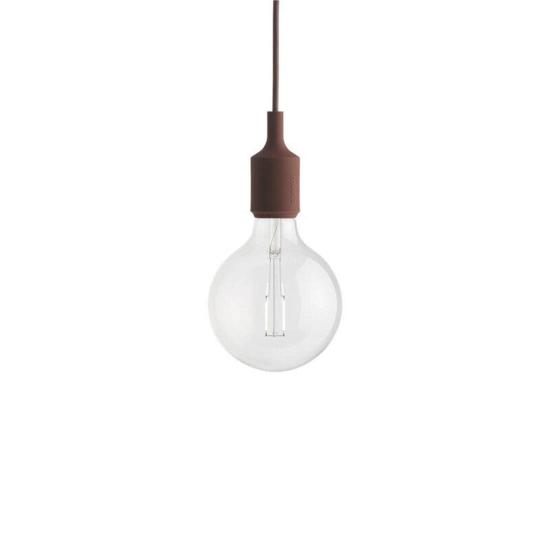 MUUTO E27 Pendant Lamp Deep Red inc lamp 2W 180lm 2500K 13334
