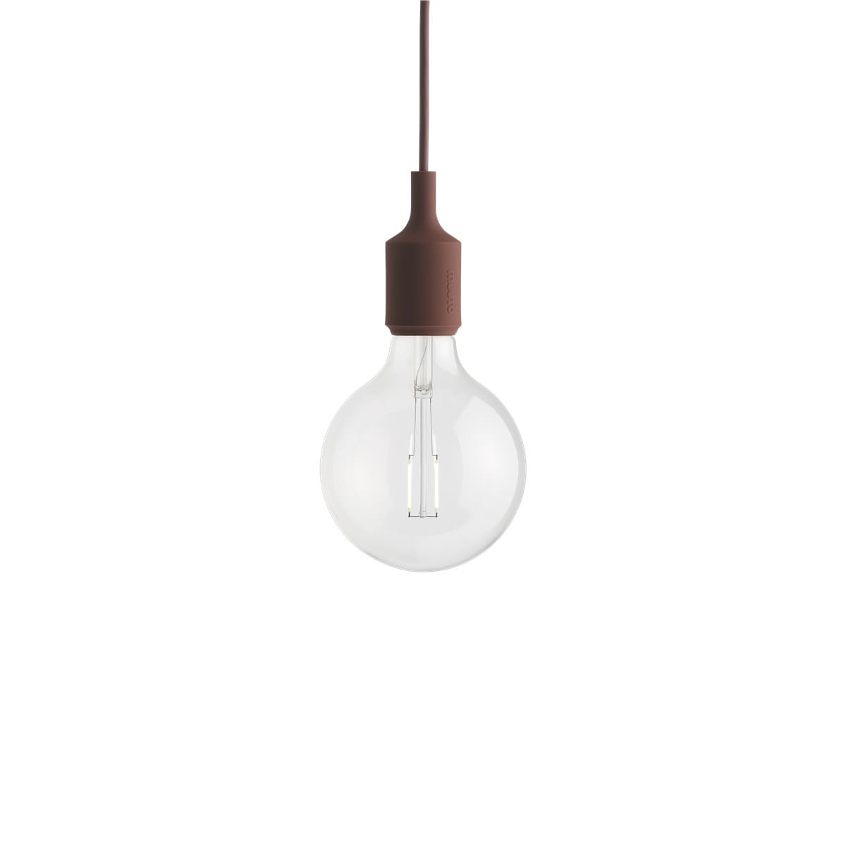 MUUTO E27 Pendant Lamp Deep Red inc lamp 2W 180lm 2500K 13334