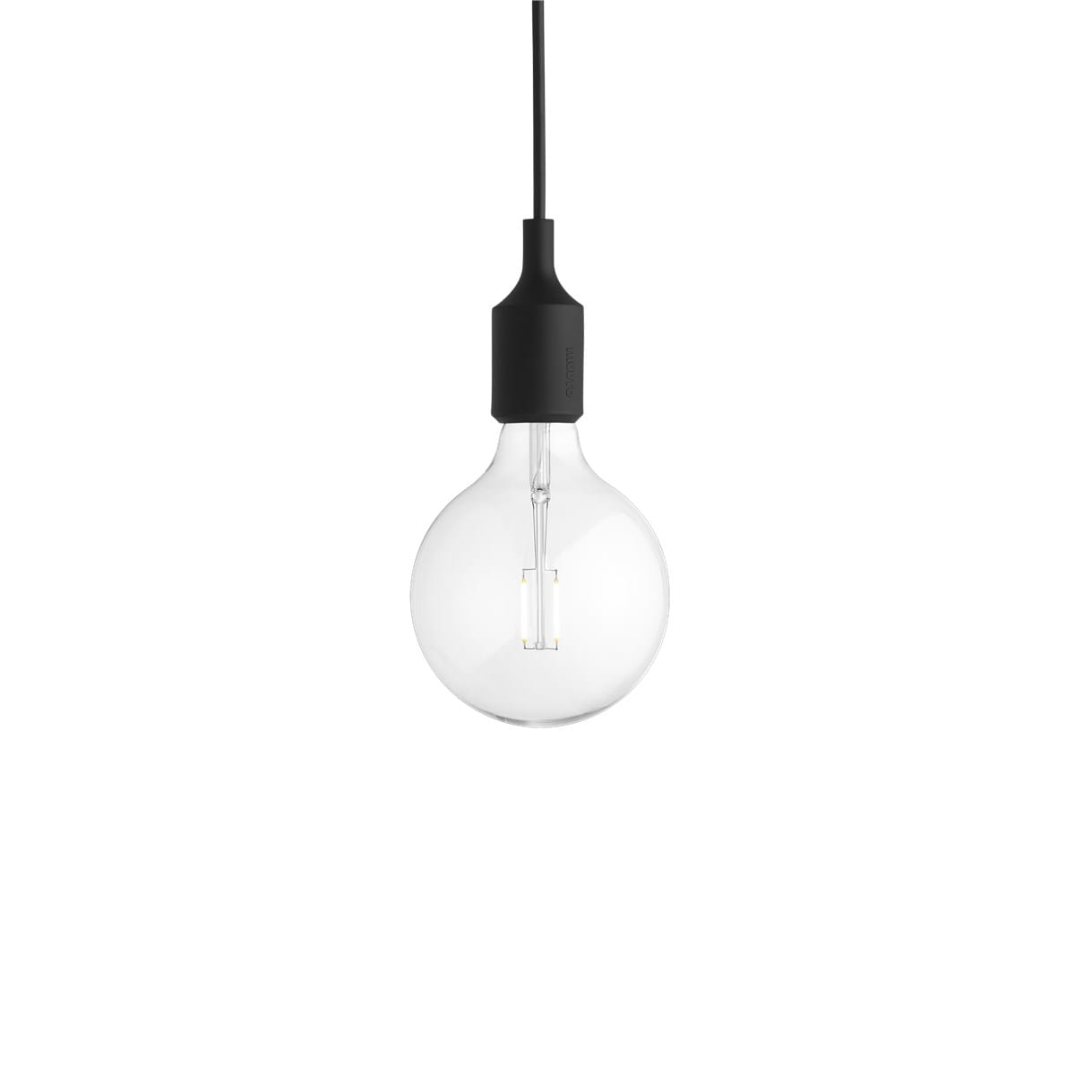 MUUTO E27 Pendant Lamp Black inc lamp 2W 180lm 2500K 13345