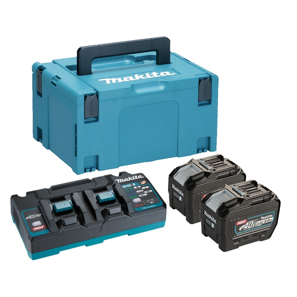 Makita Starterset XGT: 2x Powerpack BL4080F 40V 8