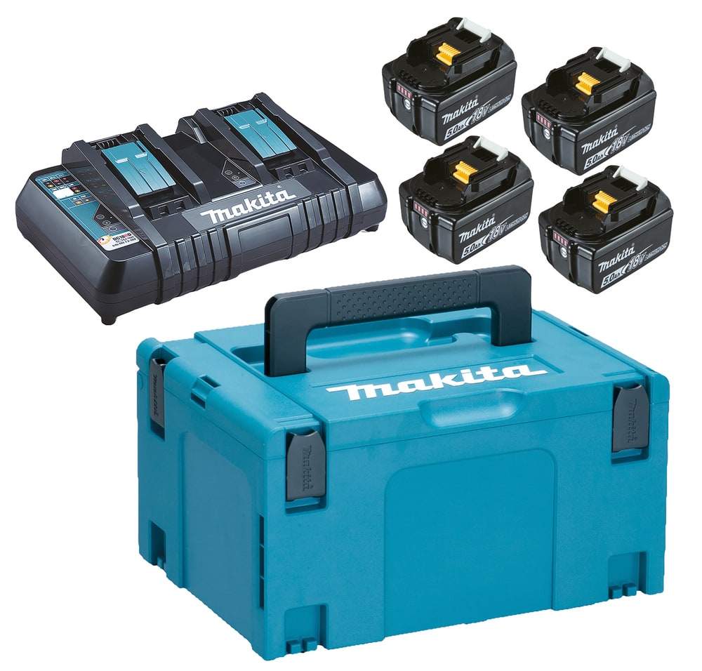 Makita POWERPACK BL1850B: 4x BL1850B Li-ion batt 18V 5