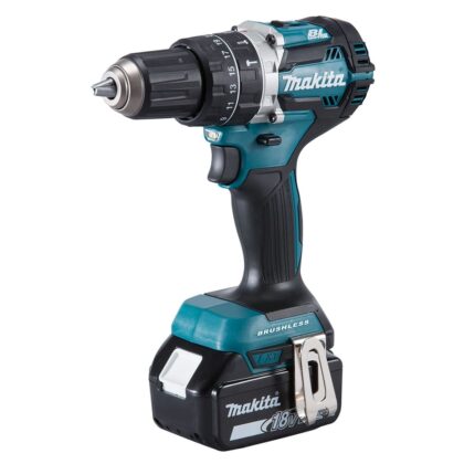 Makita Klopboor- en schroefmachine 18V 54Nm met 2x BL1850 + 1x DC18RC Makpac DHP484RTJ