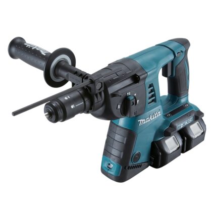 Makita Accu SDS+ combihamx 18VT 2x18V 16mm + auto boorkop + 2x BL1850 + 1x DC18RD DHR264PT2J