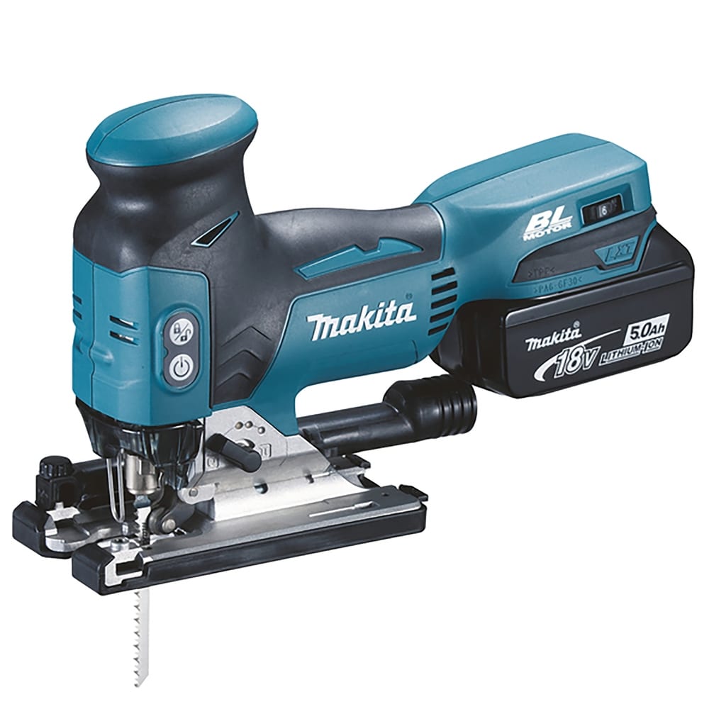 Makita Accu decoupeerzaag LXT 18V + BL1850B + Makpac DJV181T1J