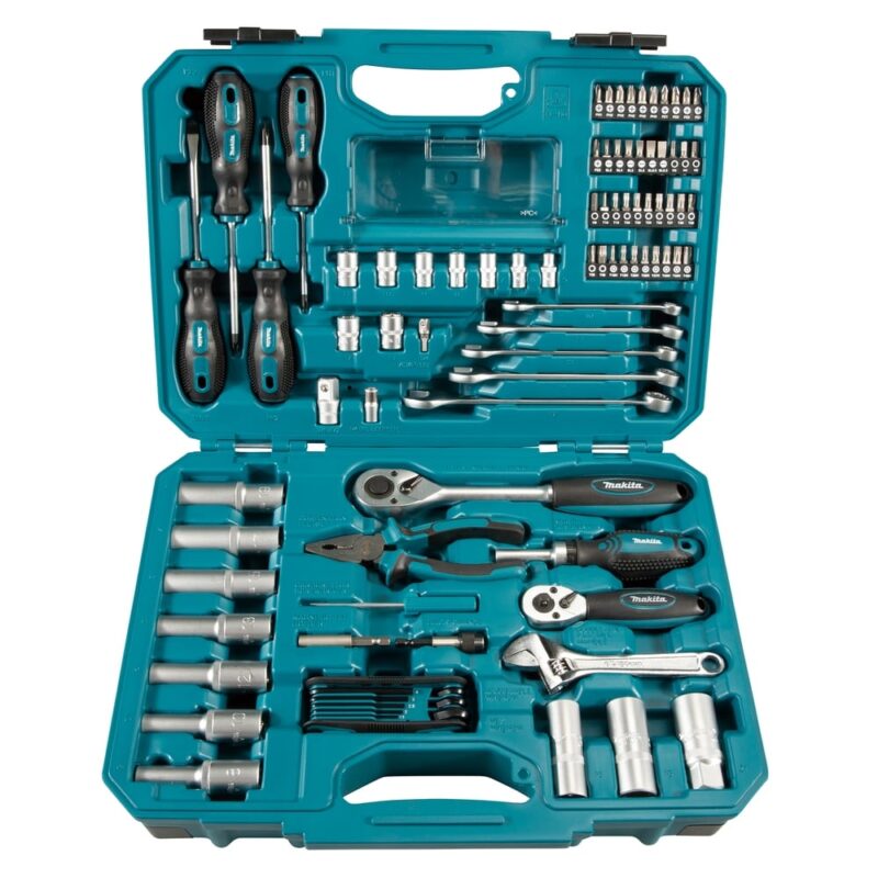 Makita Gereedschapsset 87-delig in kunststof koffer E-08458