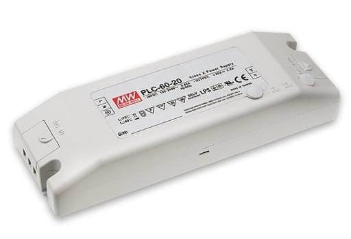 Mean Well LED voeding schroefaansluiting 24VDC 60W IP20 PLC-60-24