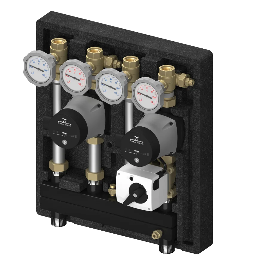 Meibes Pompgroep Meibes Kombimix met ingebouwde circulatiepomp  UPM3 Hybrid 15-70 gemengd verwarmingscircuit 3/4" M26102.3