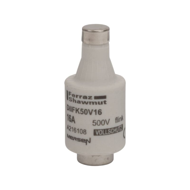 Mersen Diazed zekering DII (E27) 16A 500V FK snel - grijs A216108