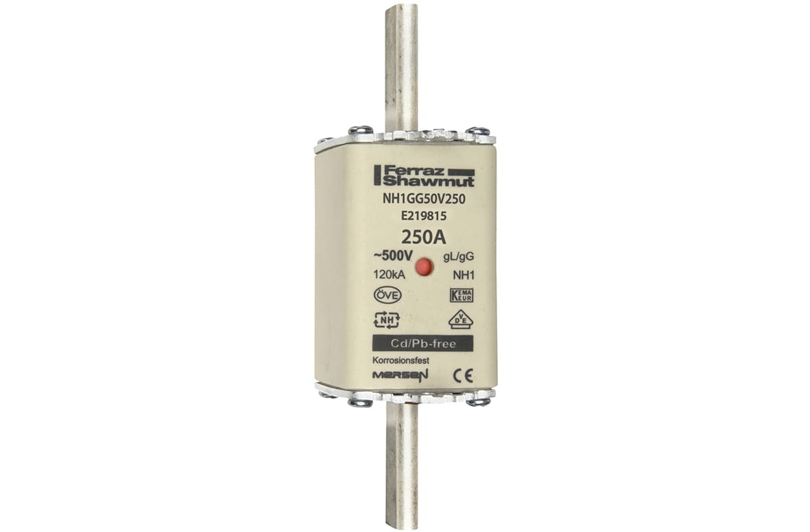 Mersen Meszekering Grootte: 1 gG 500V 250A E219815