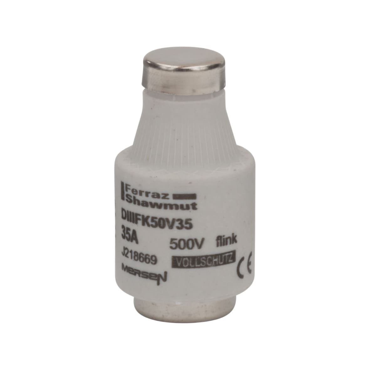 Mersen Diazed zekering DIII (E33) 35A 500V FK snel - zwart J218669