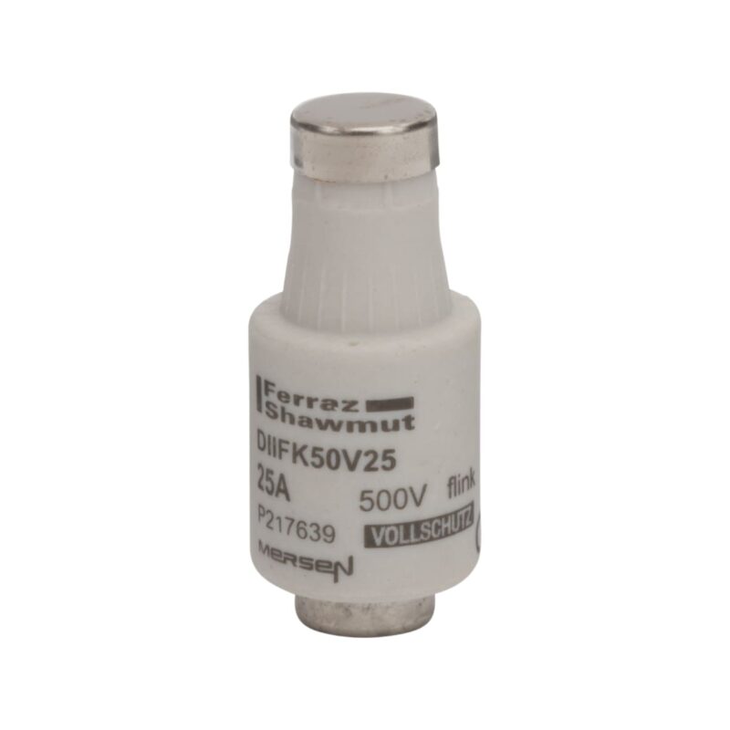 Mersen Diazed zekering DII (E27) 25A 500V FK snel - geel P217639