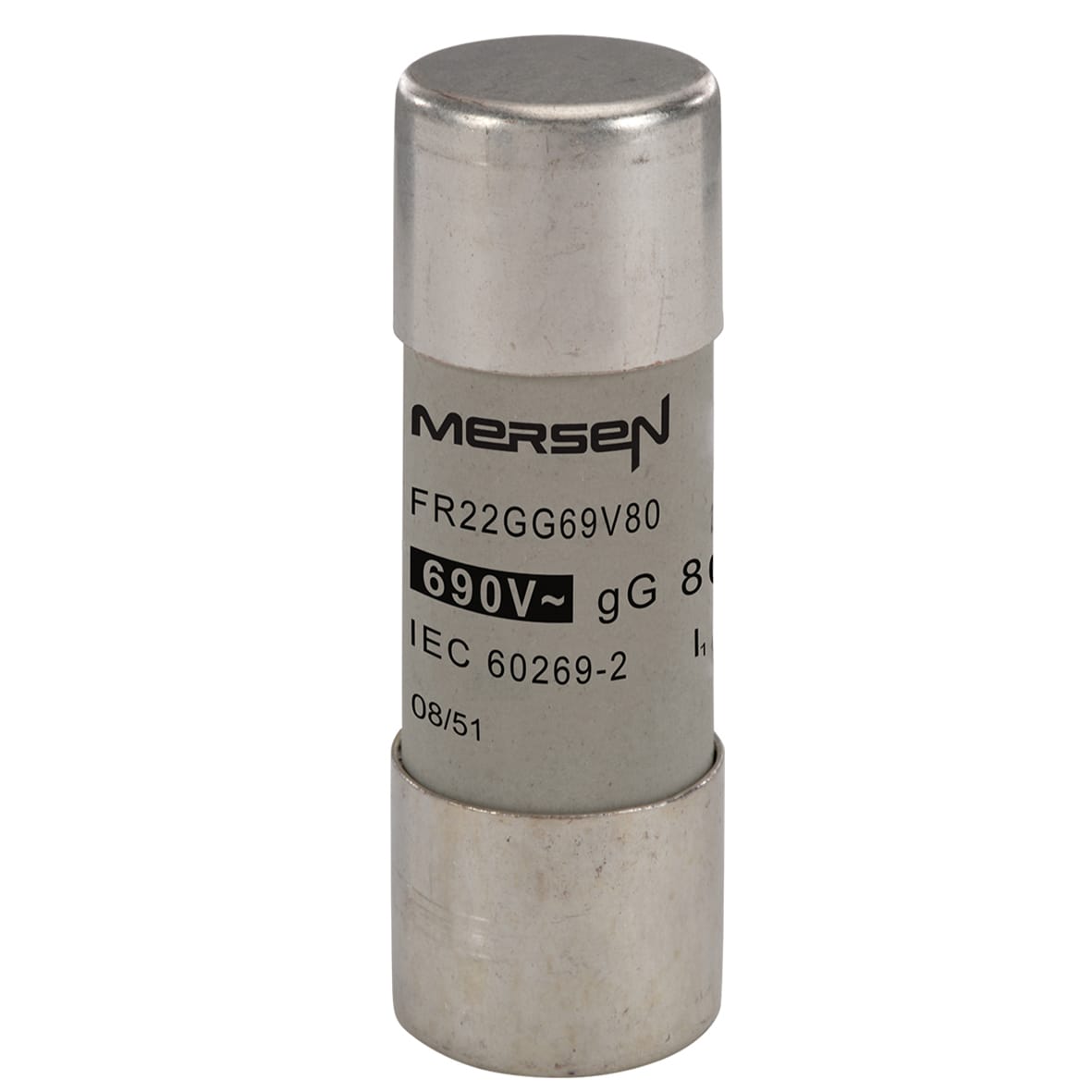 Mersen Cylindrische zekering FR 22x58 gG 80A 690V Q217180