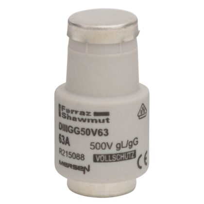 Mersen Diazed zekering DIII (E33) 63A 500V gG traag - koper R215088