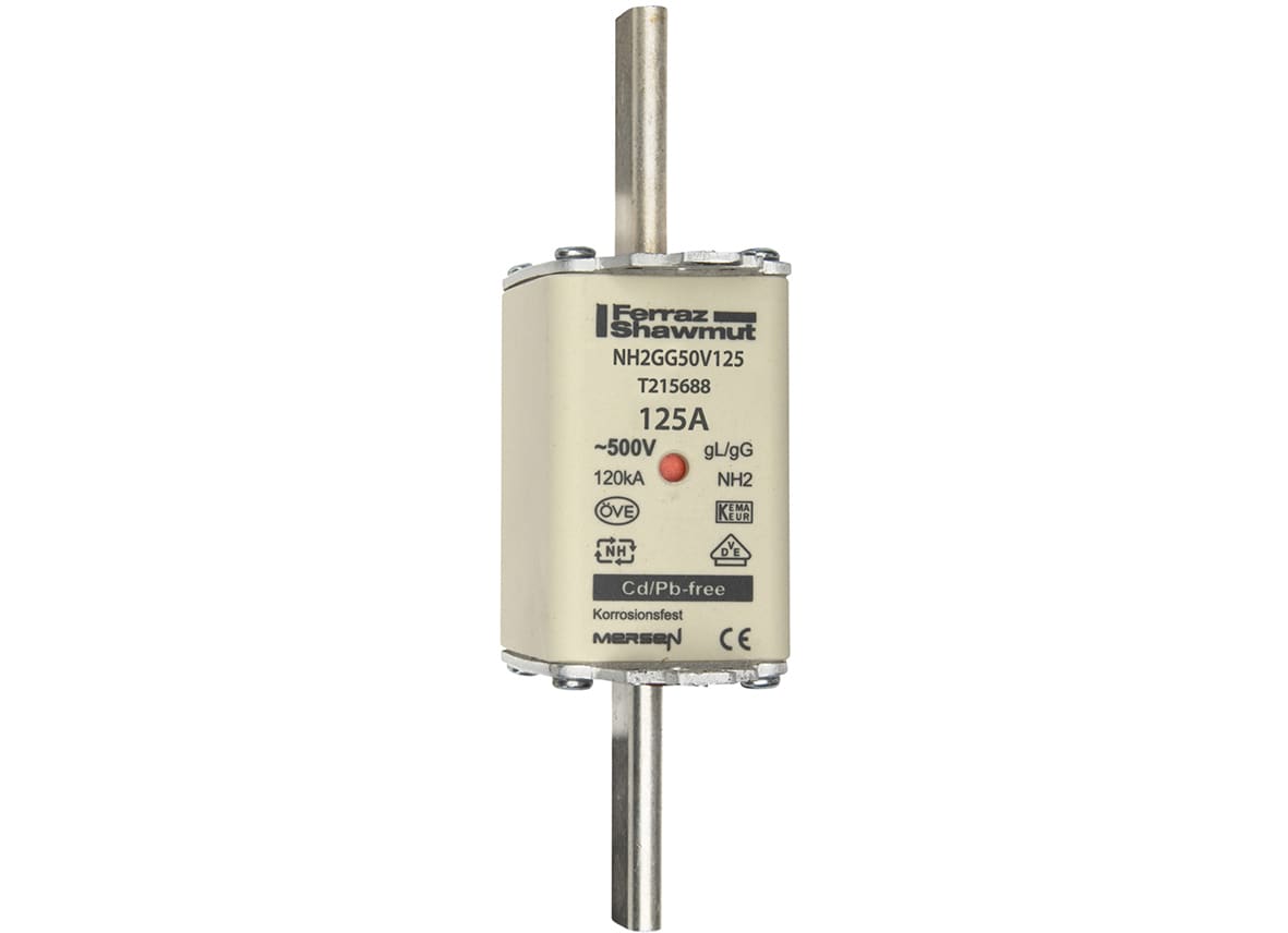 Mersen Meszekering Grootte: 2 gG 500V 125A T215688