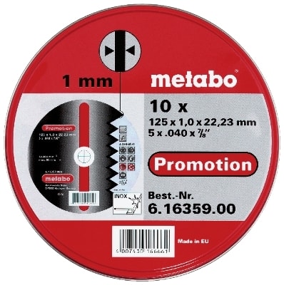 Metabo Doorslijpschijven Promotion 125x1