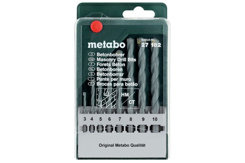 Metabo Betonborencassette Classic 8-delig