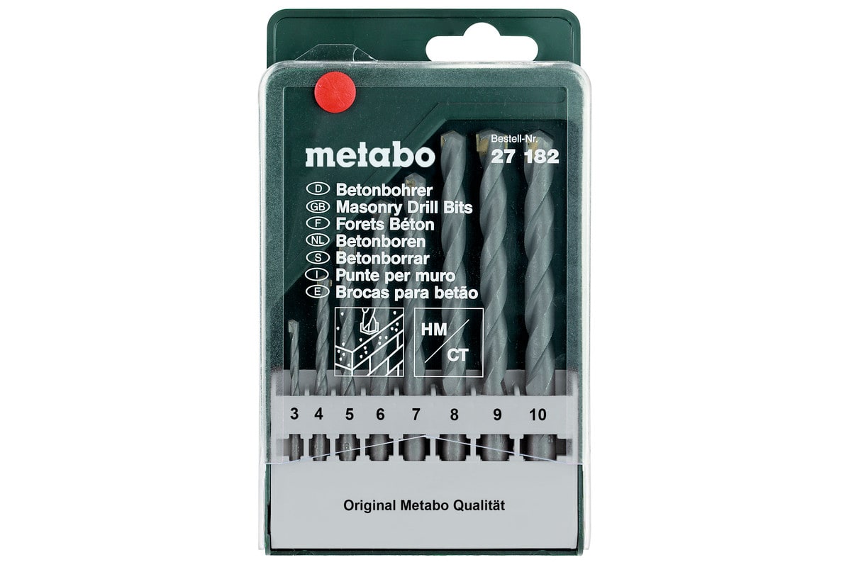 Metabo Betonborencassette Classic 8-delig