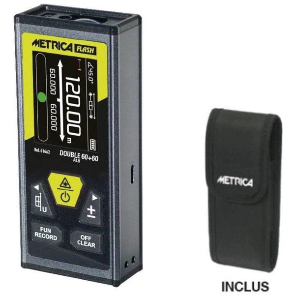 Metrica Afstandsmeter Alu 60+60 MET616626