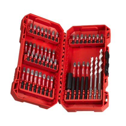 Milwaukee SHOCKWAVE Bit Set (32x 25mm & 8x 50mm & 3x 90mm & 1x Bithouder & 3x Boren) 4932492005