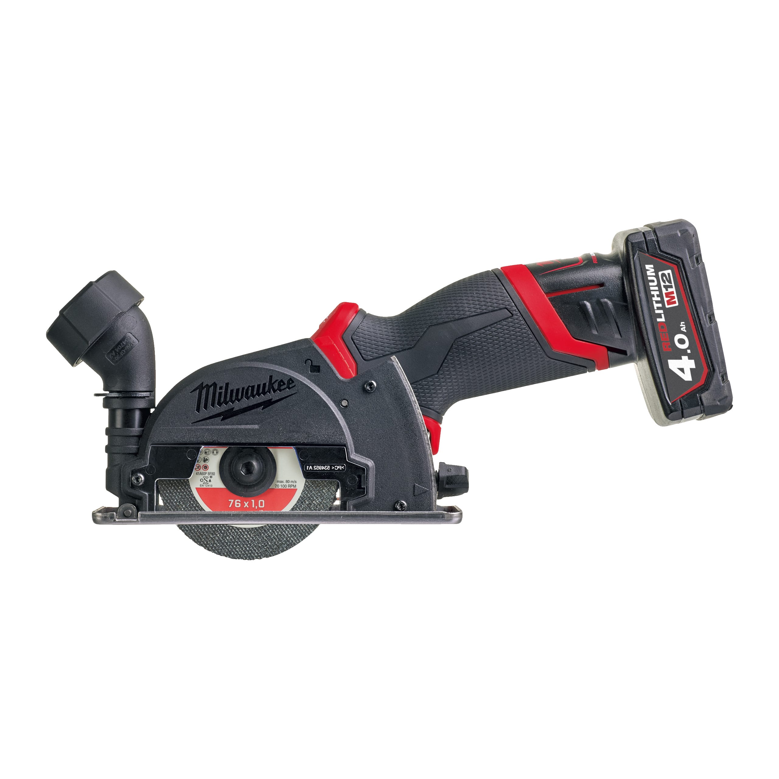 Milwaukee M12 FUEL slijpmachine + 2 accu's (2Ah & 4Ah)