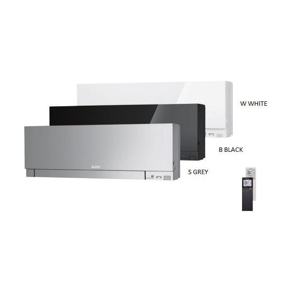 Mitsubishi Electric Airco binnenunit (EF) MSZ-EF35VGKB Binnenunit Wand Serie EF Zwart Incl. WiFi MSZ-EF35VGKB
