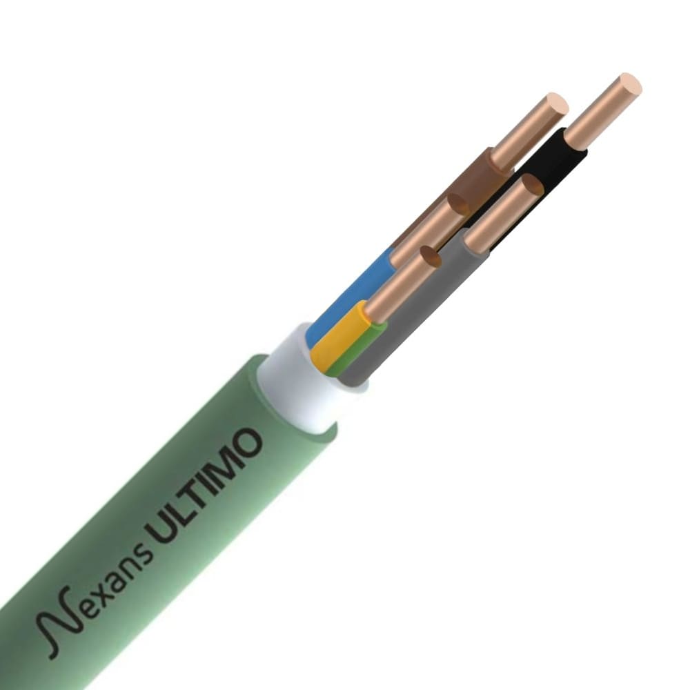 NEXANS XGB installatiekabel XLPE/LS0H 1kV NEXANS ULTIMO Cca s1d2a1 groen 5G2