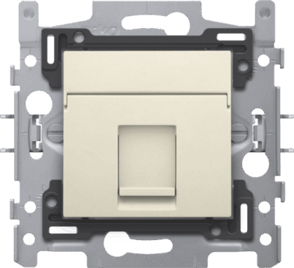 NIKO 1 rj45-aansl. utp cat5e + afwerking