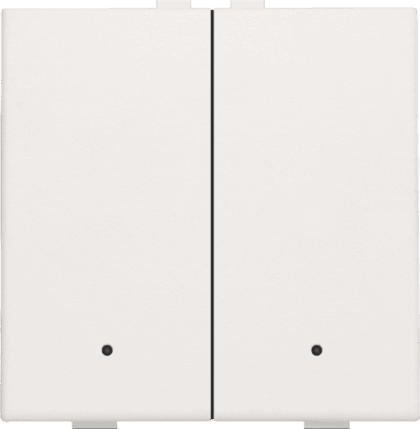 NIKO NHC - Tweevoudige drukknop met leds en comfortsensoren