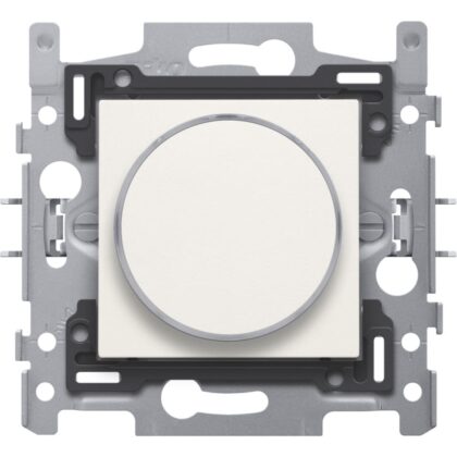 NIKO Drukknop 6A 250V AC met doorschijnende ring en amberkleurige LED