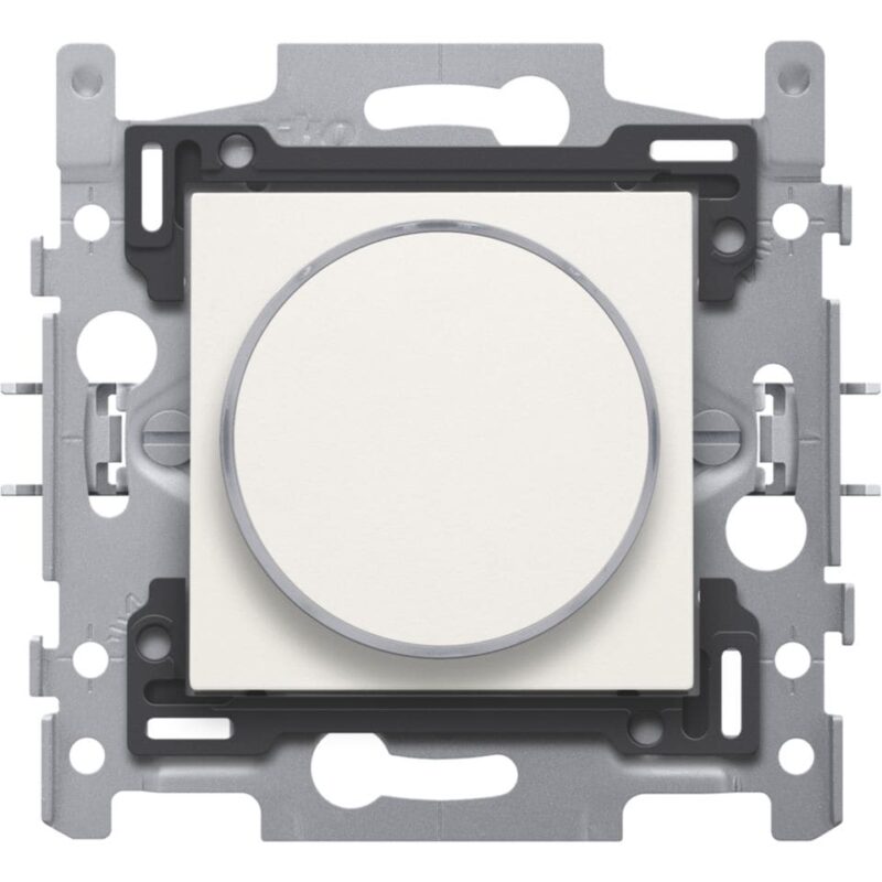 NIKO Drukknop 6A 250V AC met doorschijnende ring en amberkleurige LED