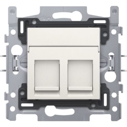 NIKO Inbouwraam met 2x RJ11 UTP