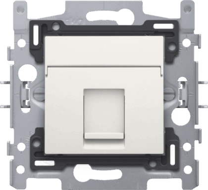NIKO 1 rj45-aansl. utp cat5e + afwerking