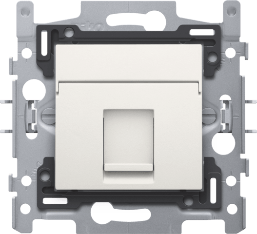 NIKO 1 rj45-aansl. utp cat5e + afwerking