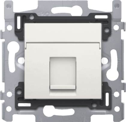 NIKO 1 rj45-aansl. utp cat5e + afwerking