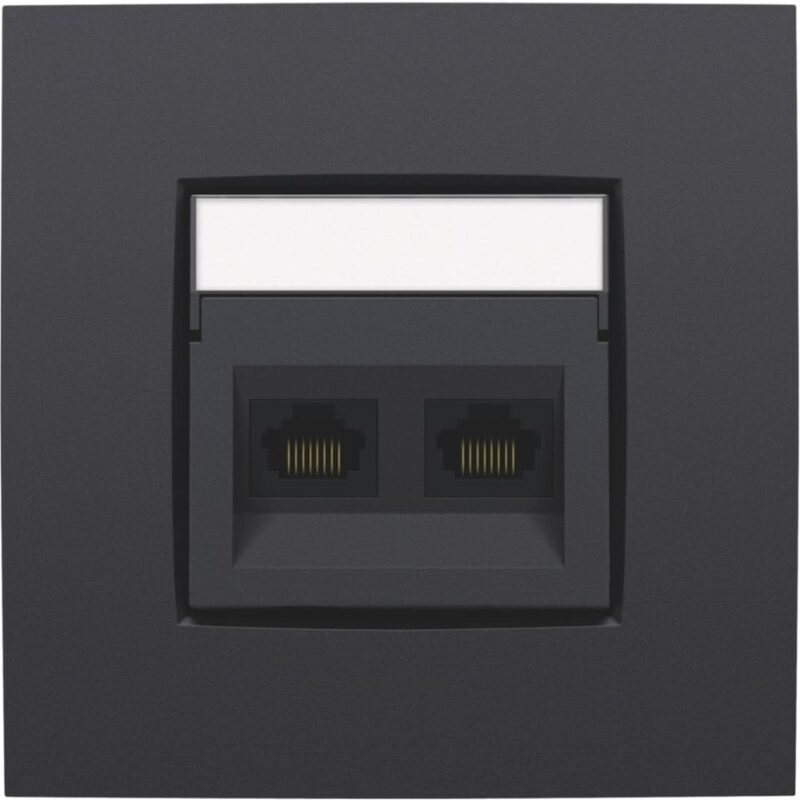 NIKO Centraalplaat 2x RJ45 STP cat.6