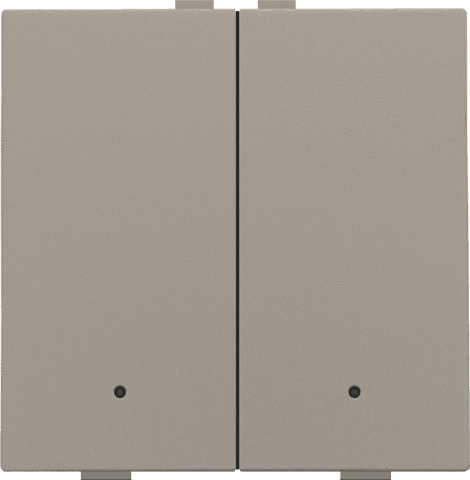 NIKO 2-voudige drukknop met leds en comfortsensoren