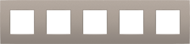 NIKO Afdekplaat INTENSE (71mm) 5-voudig horizontaal brons 134-76005