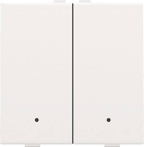NIKO Tweevoudige drukknop met leds en comfortsensoren 154-52202