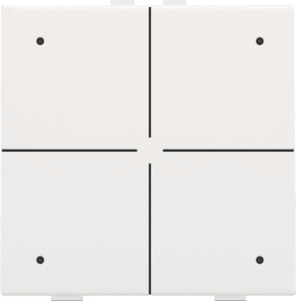 NIKO Viervoudige drukknop met leds en comfortsensoren 154-52204