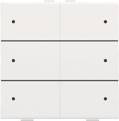 NIKO Zesvoudige drukknop met leds en comfortsensoren 154-52206