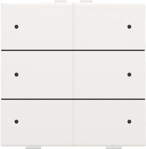 NIKO Zesvoudige drukknop met leds en comfortsensoren 154-52206