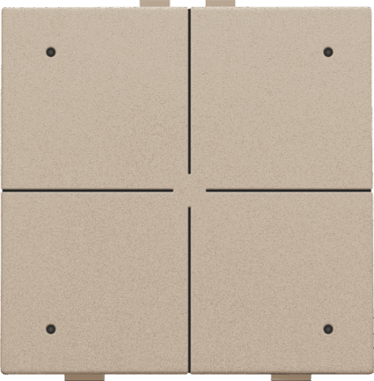 NIKO Viervoudige drukknop met leds en comfortsensoren 157-52204