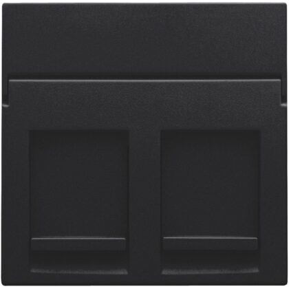 NIKO Centraalplaat 2x RJ11/RJ45 vlak