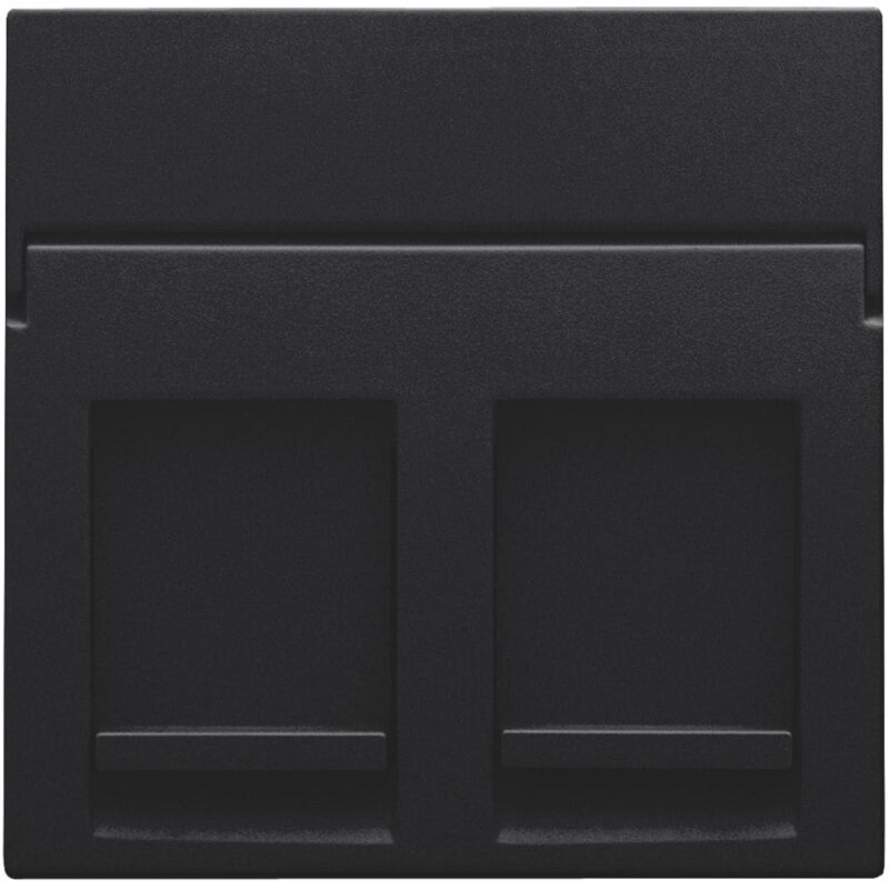 NIKO Centraalplaat 2x RJ11/RJ45 vlak