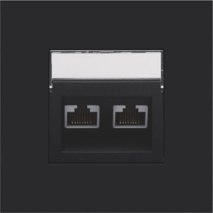 NIKO Centraalplaat 2x RJ45 STP cat.6