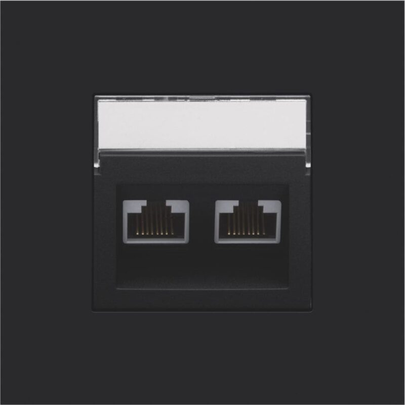 NIKO Centraalplaat 2x RJ45 STP cat.6