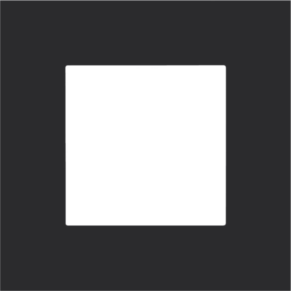 NIKO Afdekplaat PURE (60mm) enkelvoudig