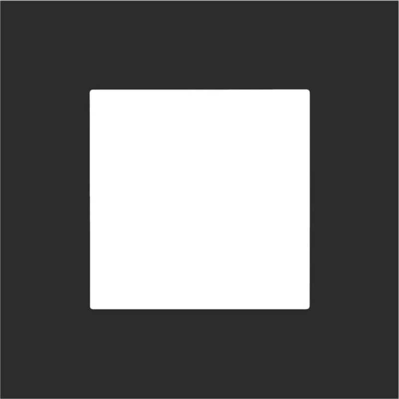 NIKO Afdekplaat PURE (60mm) enkelvoudig